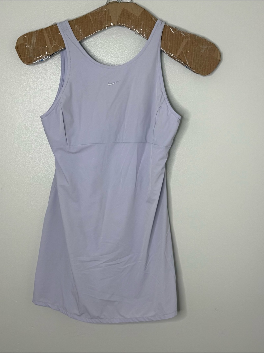 Nike Women’s Medium Dri-Fit Lilac Sleeveless Tennis Dress with shorts